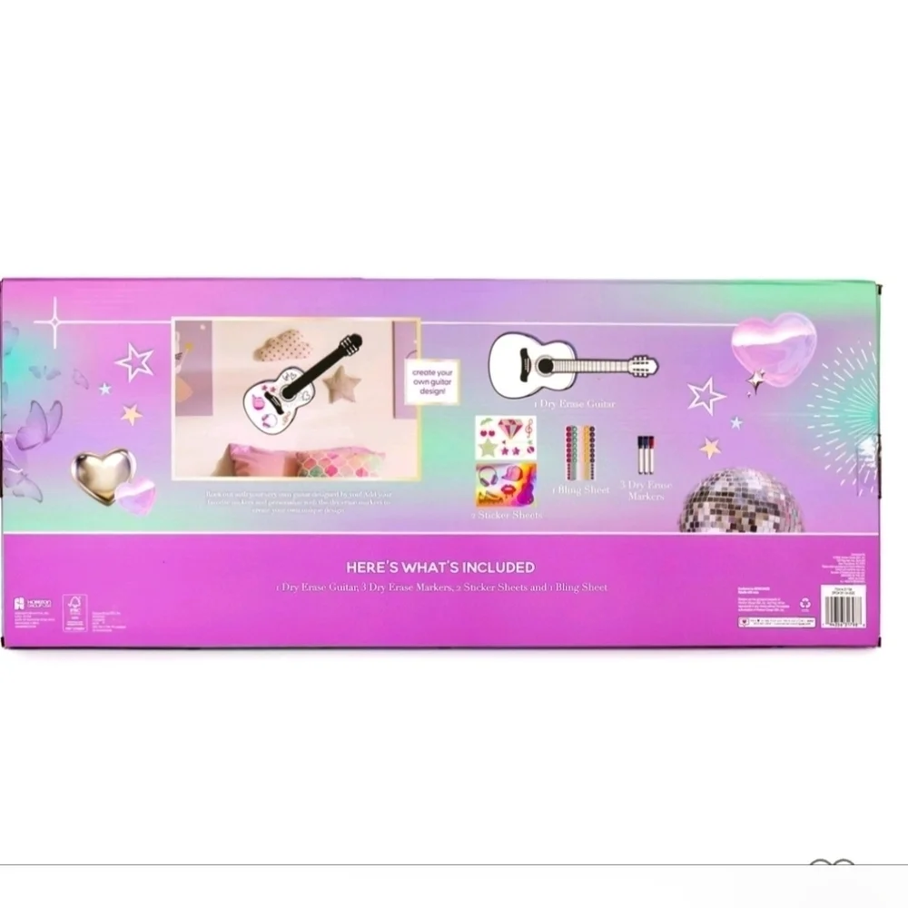 New Taylor Swift fan Personalize Your Own Guitar Wall Decor +3 dry-erase markers